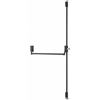Serratura antipanico D-Cross per porta d'ingresso 1150mm max, 2/3 punti, reversibile, nero - THIRARD