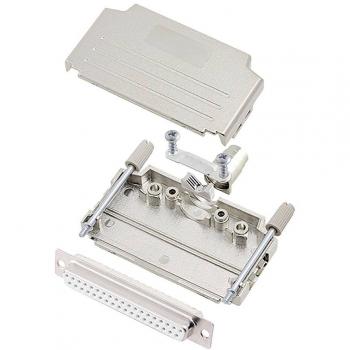Encitech DPPK37-M-DMS-W-K D-SUB Buchsenleisten-Set 180° 37-polig Lötanschluss