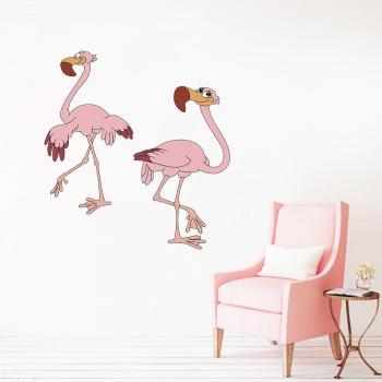Flamingo Fling Wall Sticker Set