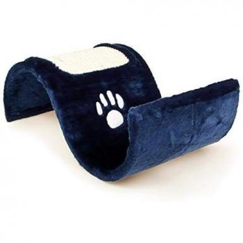 Rascador azul en forma de ola para gatos - 50 x 29 x 18 cm