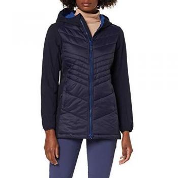 CMP Damen Softshell‑Hybrid‑Kleidermantel 39A0806 – Black/Blue – 38 S