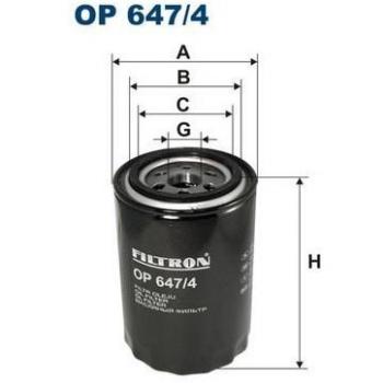 Filtron OP 647/4 Bloque de Motor