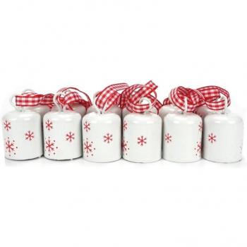 Cylindrical Snowflake Hanging Bell