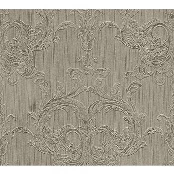 Papel pintado vintage gris para sala de estar