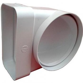 Coude Mixte PVC 90° Gaz 100 - Réf 0525