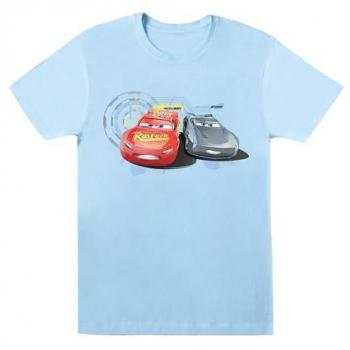 Disney Cars Lightning vs Storm Women’s Baby Blue T‑Shirt