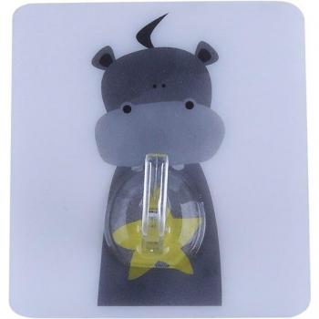 Adhesive Cartoon Animal Pattern Wall Hook for Multi-Function Storage