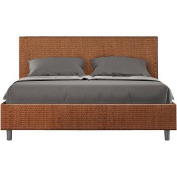 Cama Somier Deluxe 160x210 Naranja Laberinto