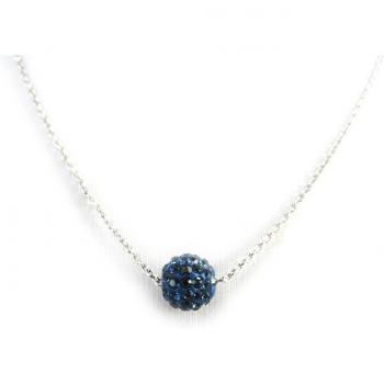 Collier Sissi Blu – Argento con cristalli L9768