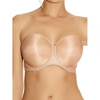 Smoothing Moulded Strapless Bra – Beige Cotton 30E