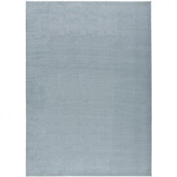 Atticgo Alfombra lisa lavable en azul, 200x290 cm