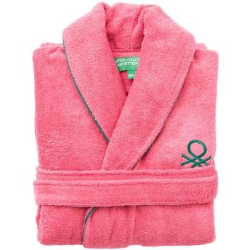 Albornoz Benetton M/L 420GSM 100% Algodón Rosa con Bordado