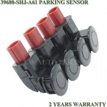 PDC Parking Sensor 39680-SHJ-A61 for Honda CR-V Odyssey 04-13, Black, 4-Pack