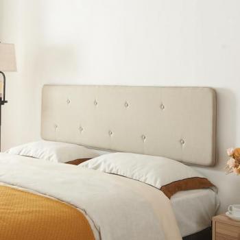 Testiera Imbottita da Parete Tokke 140x52 cm Beige