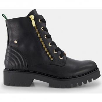 Pikolinos para mujer - Botines de piel Avilés negro