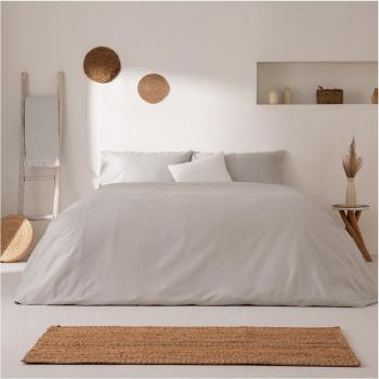 Fondo de Edredón y Almohadas en Gris Luz 240x220 + 2x50x85 cm 100% Algodón