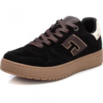 Carmela para mujer. 16180605-NEGRO Zapatillas de Piel 161806 (39), Plano, Cordones, Casual