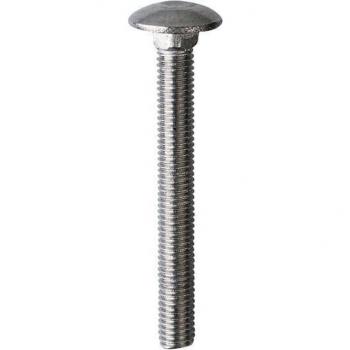E-Normpro Flachrundschraube mit Vierkantansatz DIN 603 Edelstahl A2 M10x40