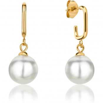 Boucles d'oreilles femme Isabella Ford Bella Pearl - doré - TU