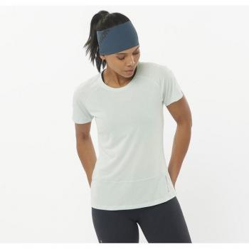 Maglietta Tecnica Salomon Cross Run Donna Verde Chiaro