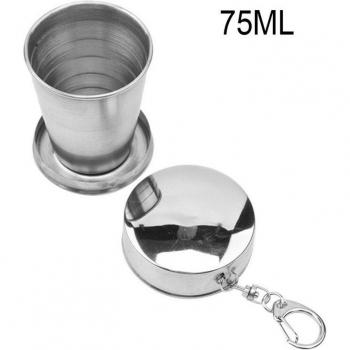 Tasse rétractable télescopique en acier inoxydable