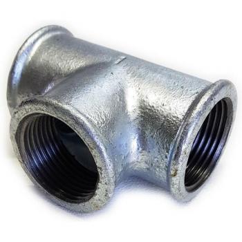 Raccordo Tee FFF 1″ Ghisa Zincata Malleabile