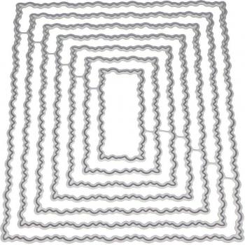 Rectangle Stitched Frames Metal Cutting Dies