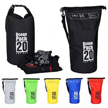 Relaxdays Dry Bag Ocean Pack 20,0 l schwarz