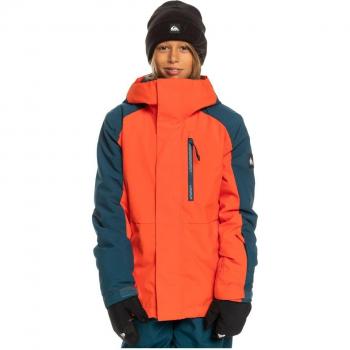 Giacca da sci Quiksilver Mission Block blu e rossa per bambino - 10 anni