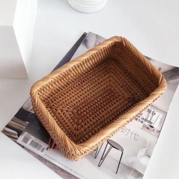 Woven Rattan Kitchen Storage Box