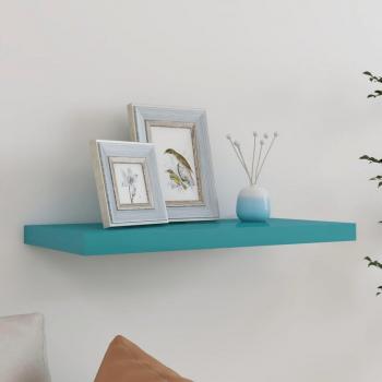 Scaffale a Parete Blu in MDF 60x23,5x3,8 cm
