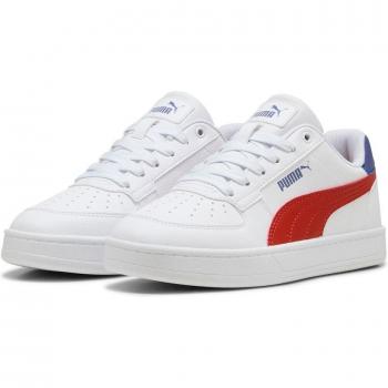 Puma Caven 2.0 Junior – Bianco neutro, Rosso Fiamma, Blu Cristallo, EU 38,5