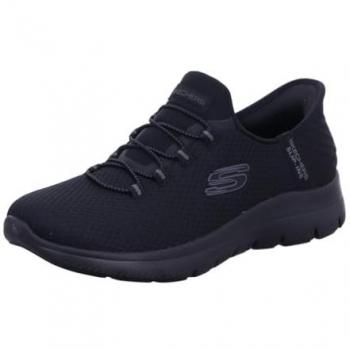 Skechers Women’s Summits – Diamond Dream Vegan Slip‑Ins (Black)