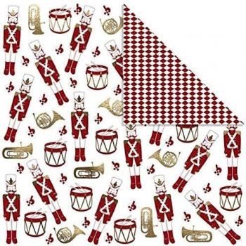 Gold & White Flip‑Side Design Paper – 30.5 cm (Set of 3)