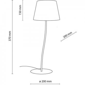 Eira Bordslampa i Matt Gul