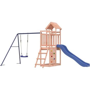 Área de juegos al aire libre 434 x 186 x 214 cm de madera maciza de douglas