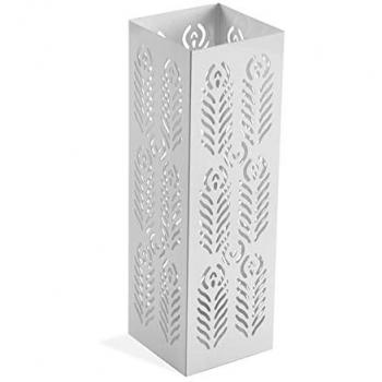 Porta Paraguas Decorativo Hojas Blancas