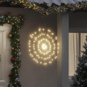 Varmvit julbelysning 8 st 140 LED 17 cm