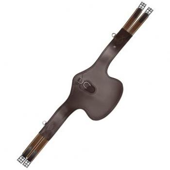 Ceinture en cuir Waldhausen à protection d’épingle, finition brune