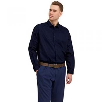 Camicia Jack & Jones a maniche lunghe in blacardiff, fit loose, 8XL