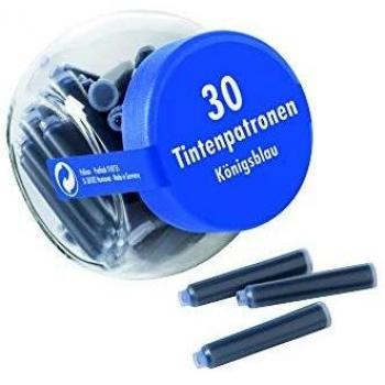 Tintenpatronen im Glas königsblau löschbar