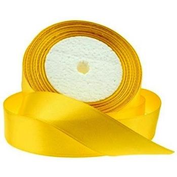 FiveSeasonStuff - 1 rollo de cinta de satén para manualidades, 1 cara, #7 LEMON,