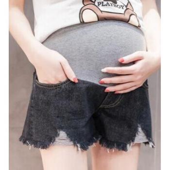 Casual Denim Shorts for Pregnant Women