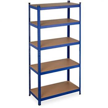 Relaxdays Scaffali Industriali 875 kg – 180x90x45 cm – Blu