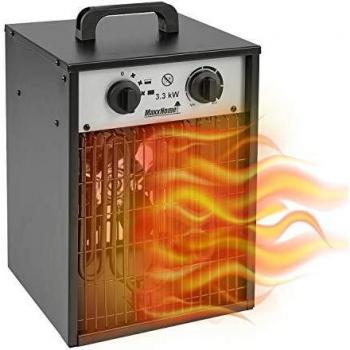 MaxxHome Radiateur soufflant noir 3300 W