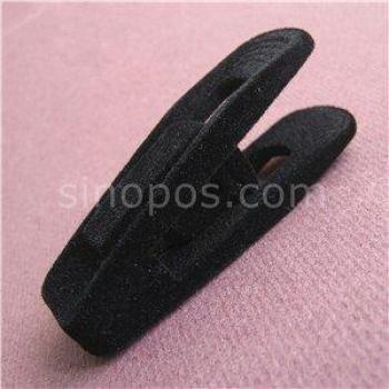 Plastic Flocked Clips for Hangers
