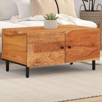 Solid Wood Coffee Table, Acacia, 80 x 50 x 40 cm, vidaXL