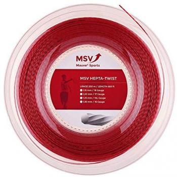 Tennis-Saiten MSV Hepta Twist (200 m) - Rot