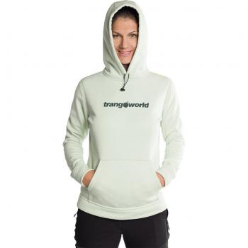 Trangoworld Poppi Sudadera con capucha verde para mujer – talla M