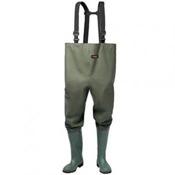 Cuissarde Vert Olive Taille 45 en PVC sur Support Polyester